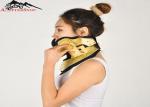 Adjustable Cervical Traction Device Support Inflatable Neck Brace Yellow Color