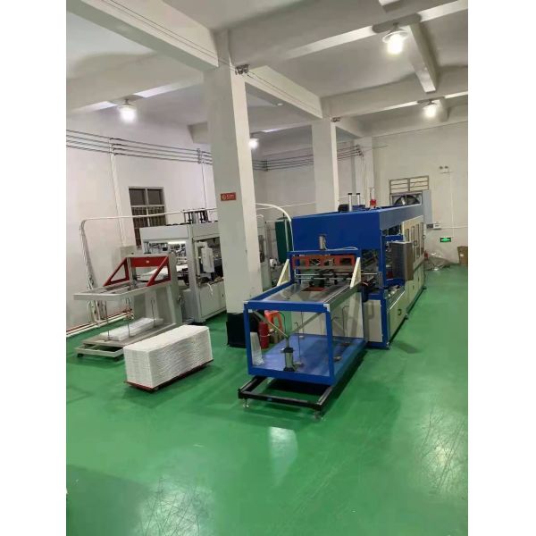 Factory workshop producing macaron containers