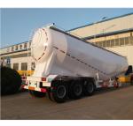 3-Axle Bulk Cement Tanker Semi Truck Trailer with 4'' Rubber Hose Discharge Pipe