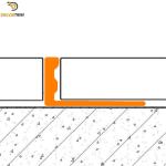 Aluminium Angle Tile Trim Aluminum Ceramic Trim 8mm / 10mm