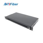 19" 1u 24 Port Sc Sx Optic Fiber Optic Terminal Box For FTTH