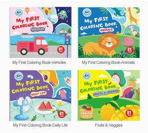 China Fruits Veggies Animal Toddlers Coloring Book Mindful Patterns Creativity Stimulation factory