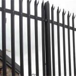 European Style PVC Coated Mesh Metal Palisade Fencing H 1800mm-3000mm