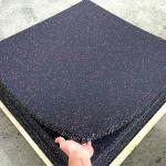EPDM Rubber Flooring Tiles 100x100cm 50x50cm PSA Lamination For Gym