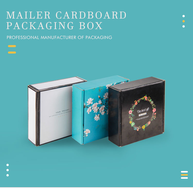 Custom Printed Cardboard Corrugated Mailer Box Gift Paper Box Packaging