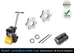 Concrete Scarifier Parts Tungsten Carbide Drum Cutter Scarifier Teeth 6 Point