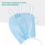 3 Ply Disposable Non Woven Face Mask , Anti Allergic Disposable Breathing Mask