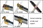 Black / Golden Metal Roller Track Joint / Connectors 28mm Coated Pipes