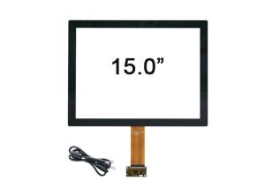 China 6H 15 Inch Touch Panel Screen Overlay Capacitive COB Type With Sensor Glass factory