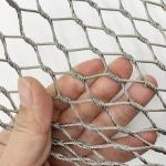 Staircase Railing Balustrade Safety Netting SS316 Metal Woven Wire Mesh 60x60mm