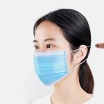 ISO13485 70% Viscose 30% Polyester Earloop Medical Mask ASTM LEVEL 1 BFE>95%