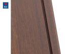 Classic Black Walnut Veneer Fireproof Wooden Glass Door