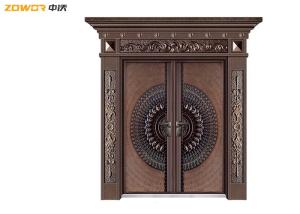 China Villa Morden Front Steel Door Entry Door With Frame Sound Proof customized size factory
