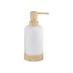 Fauxwood Polyresin BathCountertop Set With Sand Stone White Round Shape