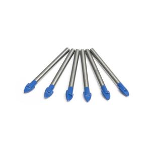 China 6mm Round Shank Tungsten Carbide Drill Glass Tile Drill Bits For Cutting Glass factory