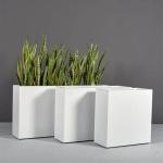Wholesale Fiberglass Resin Flower Planters Modern Style FRP Plant Pots For Decor