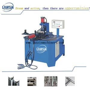 China Hydraulic Metal Pipe Notching Machine 22 Times / Min Metal Pipe Notcher factory