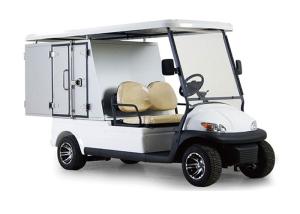 China Aluminum Box Utility Golf Cart Street Legal With 2 Seats / Cargo Bed Battery Powered factory