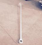 Powder Coated Galvanized Earth Anchors / Ground Screw Anchor Q235 Material