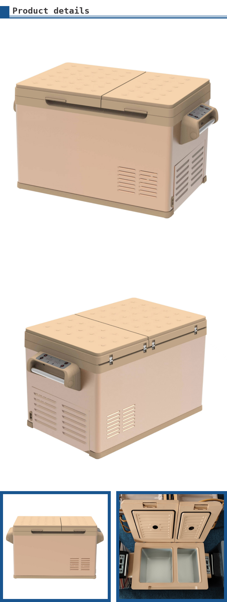 12/24v Car Freezer Fridge Camping Mini Portable Refrigerator With Compressor