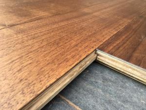 China 18mm American Walnut engineered flooring to India, stained and semi-gloss factory