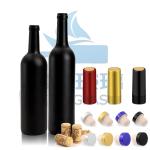 T-Corks Manufacture Wine Glass Bottle for 750 Ml Wine Hot Stamping