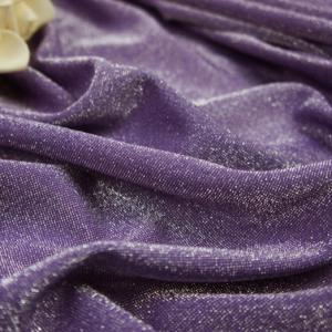 China Bright Pink Shiny Stretch Sequin Knit Fabric 40gsm Lurex Metallic Fabric factory