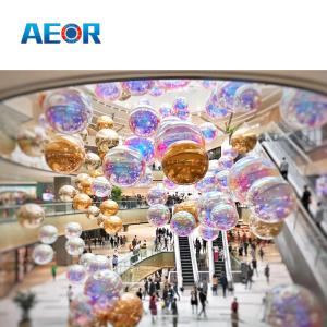 China CE / CPC Certified Size &amp; Color Customizable Inflatable Mirror Ball For Christmas Decoration factory
