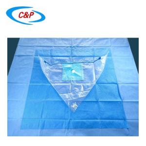 China Nonwoven Surgical Ortho Knee Arthroscopy Drape U Shape With Pouch factory