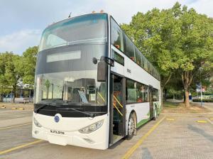 China Used Tour Bus Luxury 37 Seats Double Floor RHD Weichai Engine Diesel Coach Bus Sunlong SLK6126 factory