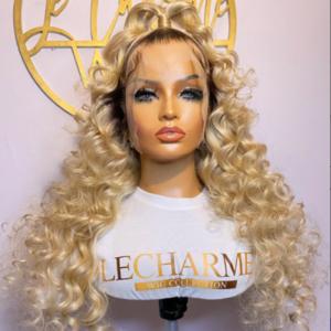 China Cuticle Aligned 100% Raw 613 Human Hair Wig Lace Closure Vendors factory