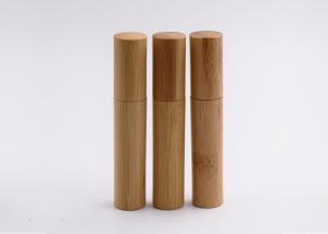 China Bamboo Roll On Perfume Bottles Engraving Surface With Stainless Steel Ball factory
