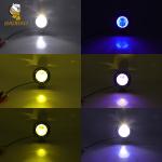 Circle Style 2 LED White Yellow Exclusive Patent Motorcycle LED Spotlight 3600lm