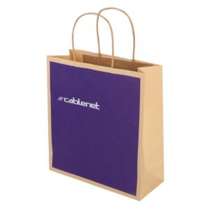 China Custom Brown Kraft Paper gift Bags With Handle Retail Shopping Packaging factory
