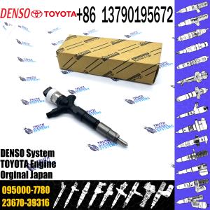 China 23670-30280 095000-7780 9709500-778 To Yota Hilux Prado 1KD-FTV Injector Diesel Fuel Injectors Den So Common Rail Injector factory