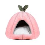 Melon Closed Dog Cave House Small Breathable Warm Cat Nest Mat