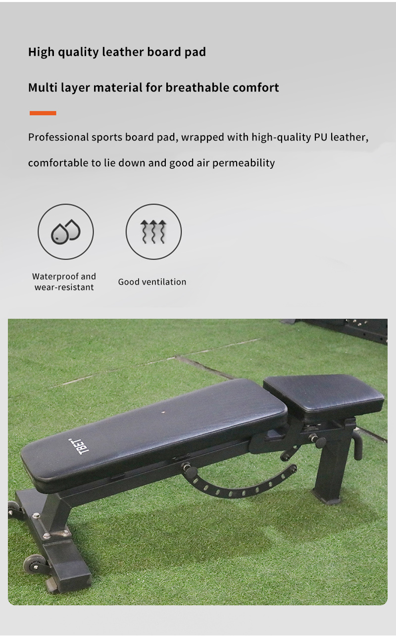 Training Gym Foldable Fitness Press Barbell Bed Adjustable Weight Lifting Dumbbell Bench