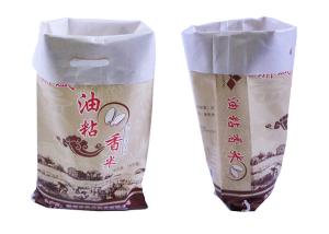 China Water Resistant Poly Woven Sacks , Woven Poly Bags For 25 Kg Rice factory
