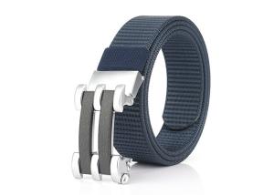 China 110cm Length Mens Elastic Stretch Belts with Brass Auto Buckle factory