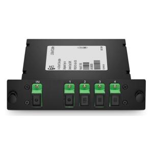 China Metal Box LGX PLC Splitter 1x4 Black Color Single Mode factory