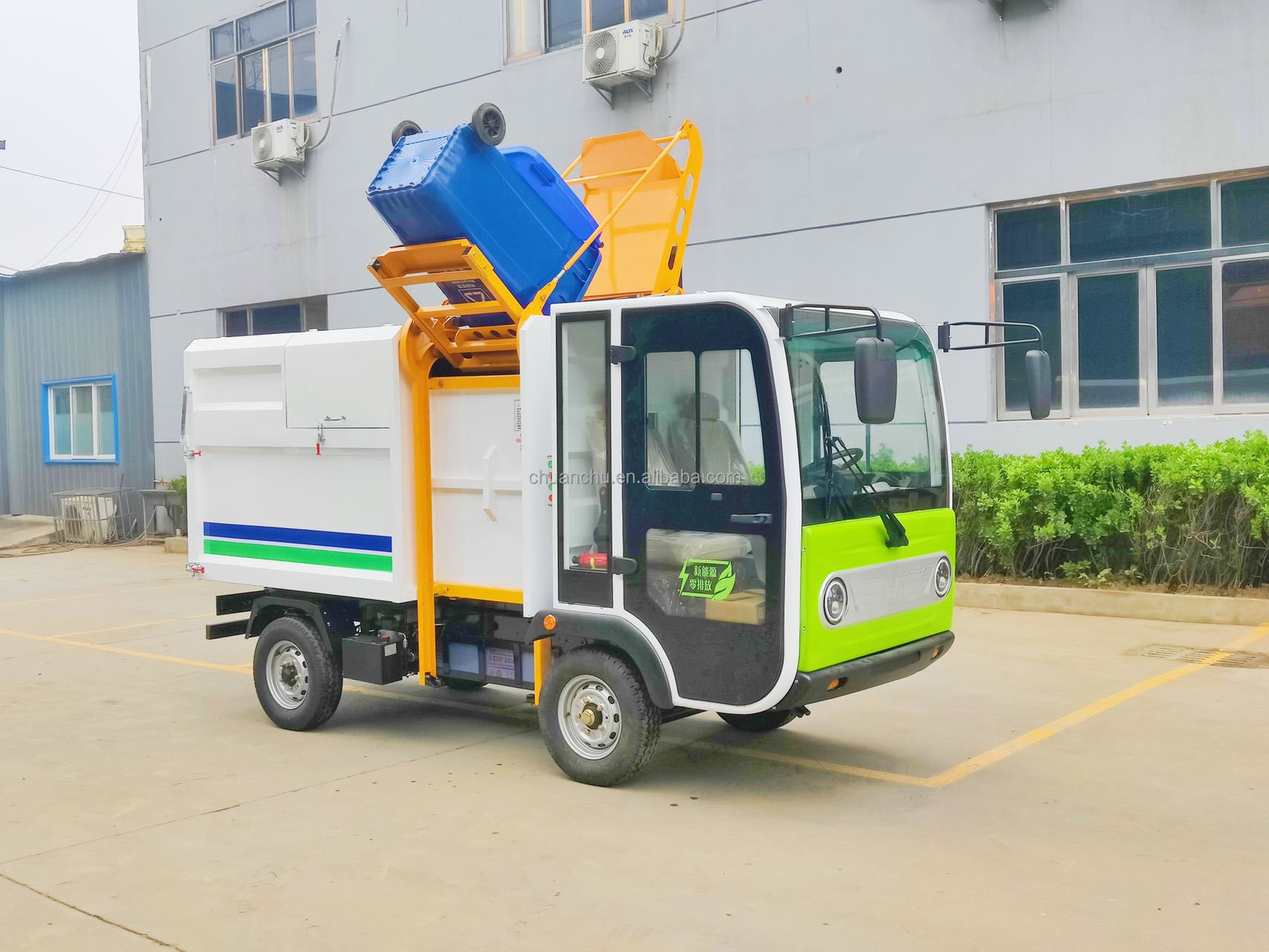 Compression EV Garbage Truck Euro2 CE EEC 4X2 Hydraulic Waste Collection Vehicles