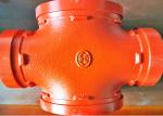 2.5Mpa Grooved Cross Tee Fire Fighting Pipe Fittings DIN2950