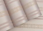 Removable Non woven Wallpaper Modern Simple Champagne Stripes Pattern