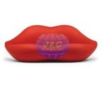 Plastic Rotational Molding Furniture Red Mouth Sofa For Single Person / Double
