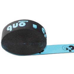 Rose Jacquard Elastic Ribbon 35mm Polyester Webbing Customized