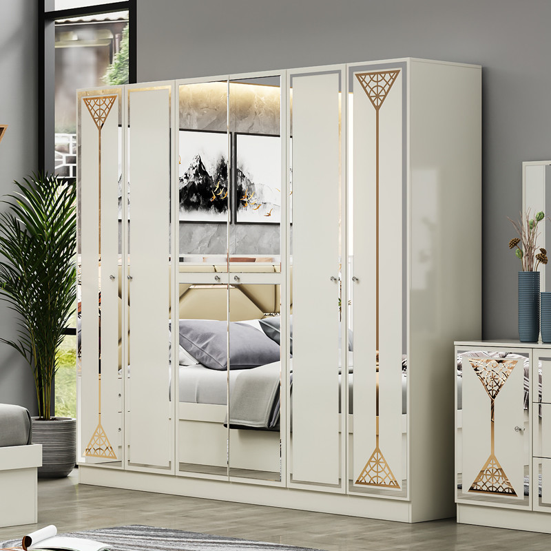 New Design Wholesale Wooden Double Bed Room Set Luxury Home Wood Frame Cheap King Size Modern Furniture Bedroom Sets