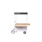 Wear Resistance Front Wheel 255mm Coffee Vending Cart