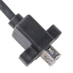 Black Oem / Odm Usb 3.0 Extension Cable Iso9001 Certification