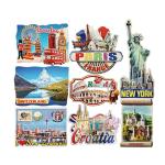 Round Epoxy Custom City 3d Printing Magnets For Refrigerator
