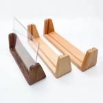Solid Wood U-Shaped Picture Frame for Ornament.Desktop Wooden Calendar Base.